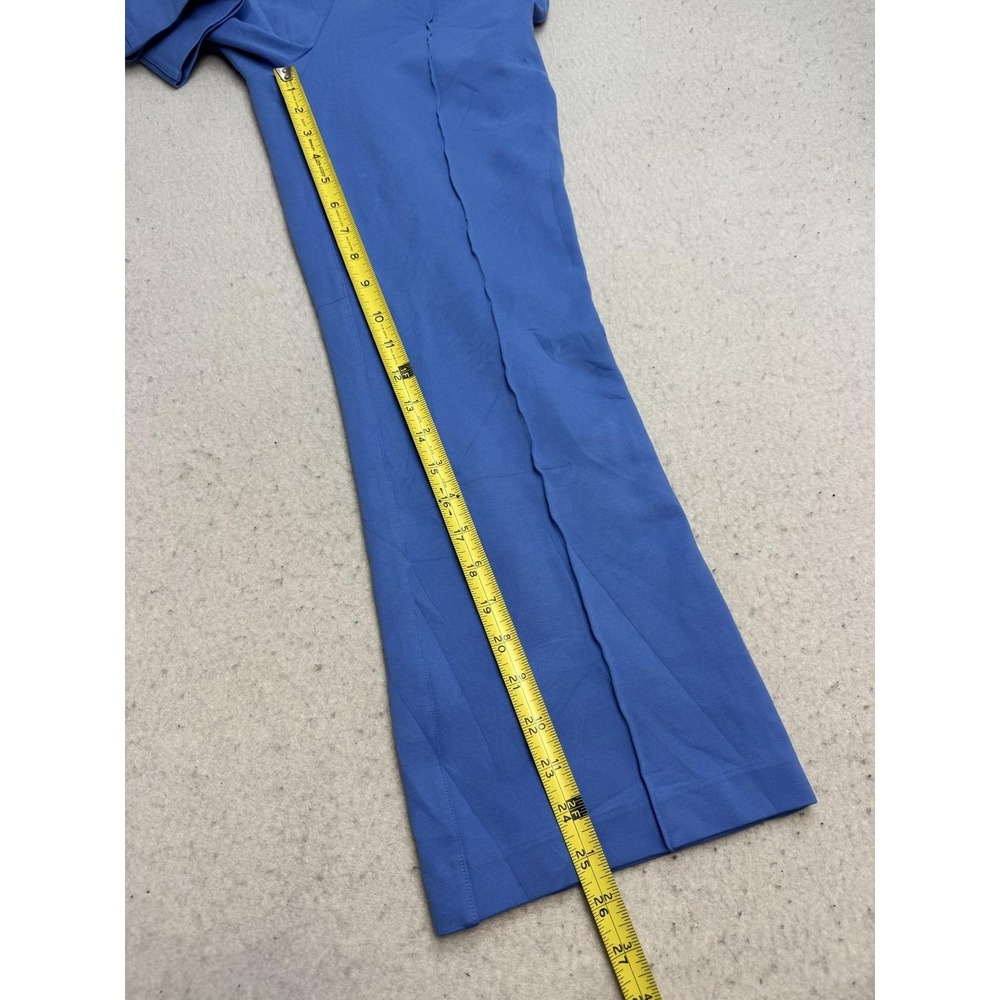 Spanx Pants Womens Large Blue Ponte Flare Leg Pull On Stretch Dress Office - Picture 6 of 9